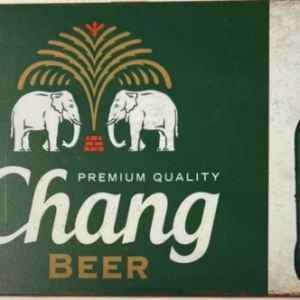 Panneau bière vintage Chang